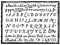 54. SPANISH ITALIC LETTERS. PEN DRAWN. FRANCISCO LUCAS, 1577