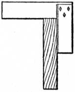 Fig. 22.—Use of the
    Try-square for
    Testing Edge.