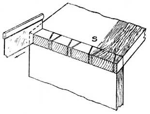 Fig. 279.—Marking by means of
    Saw Blade.