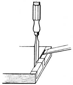 Fig. 311.—Chipping Waste
    of Lap Dovetail.