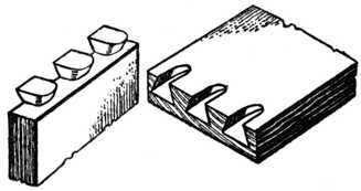 Fig. 312.—Machine-made Drawer Front
and Side, Apart.