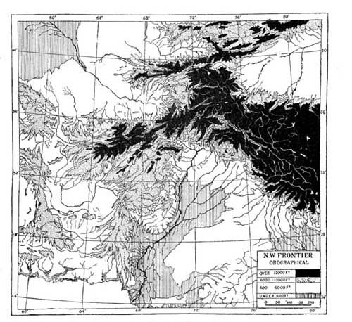 Fig. 2. Orographical Map.