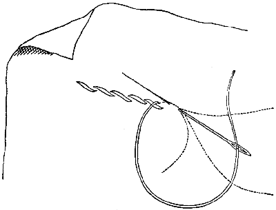 Method of working stem stitch