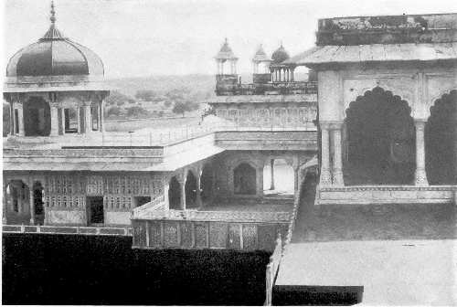 An Octagon Tower of the Agra Palace