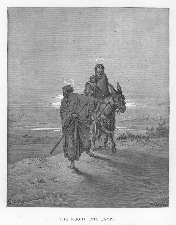 The flight into Egypt