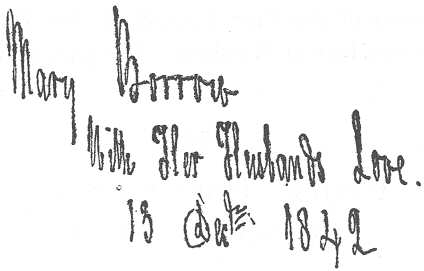 Borrow’s inscription