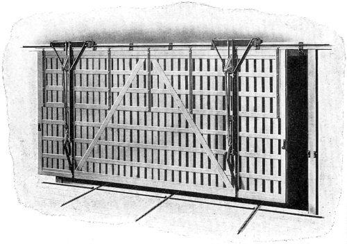 Twin Carrier with Kiln Door loaded and rolling clear of Opening