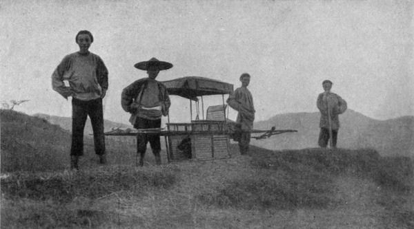 MY SEDAN CHAIR AND BEARERS