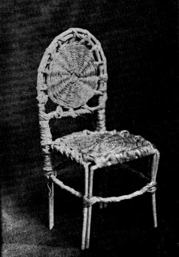 CHAIR No. II

Made of reed and raffia.