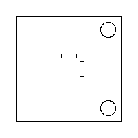 Diagram representing x m exists and all y prime are m