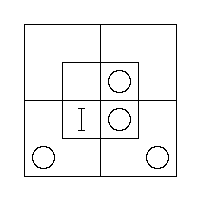 Diagram representing all x prime are m and y m does not exist