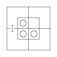 Diagram representing x prime m does not exist and all y are m prime