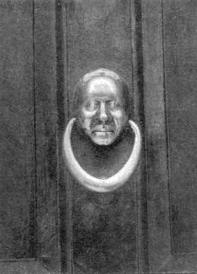 THE KNOCKER THAT SUGGESTED SCROOGE IN DICKENS' "CHRISTMAS
CAROL."