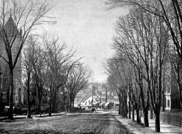 MAIN STREET, HAVERHILL
City Hall at the right; Haverhill Bridge in middle distance