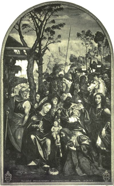 The Adoration of the Magi.