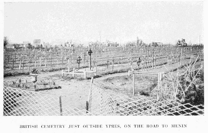 BRITISH CEMETERY JUST OUTSIDE YPRES, ON THE ROAD TO MENIN