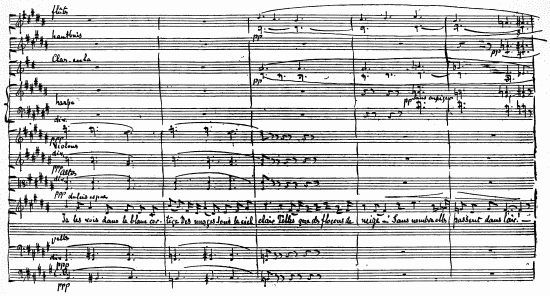 FACSIMILE OF AUTOGRAPH SCORE OF "LE RVE"

Act I.