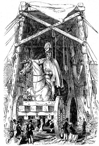 THE STATUE AT MR. WYATT'S FOUNDRY.

From the "Illustrated London News."