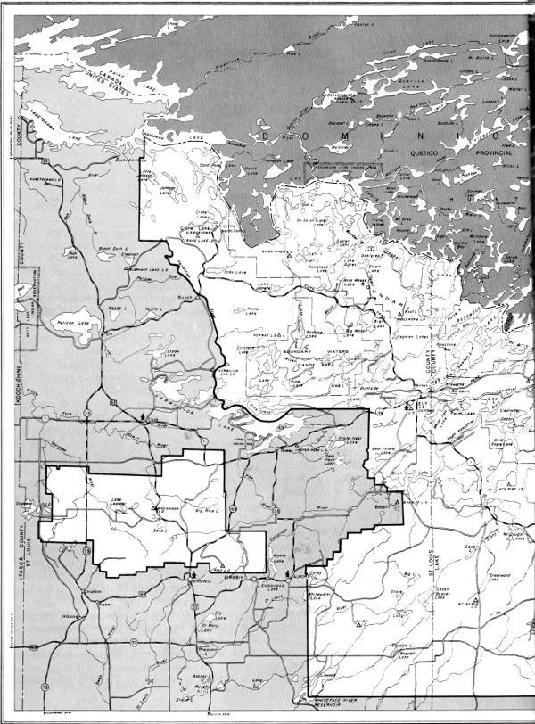 Figure 1 (left half)—Map of the study area.