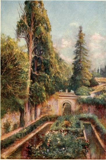 GRANADA—THE GENERALIFE: COURT OF THE CYPRESSES