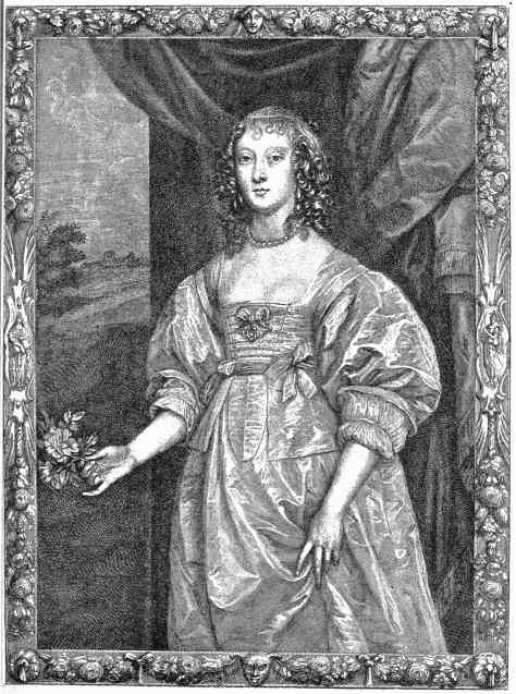 The Countess of Devonshire. By VAN DYCK. From the
Engraving by P. Lombart.