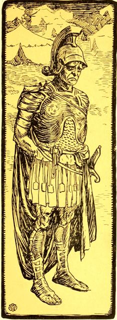 Alexander in full armour.