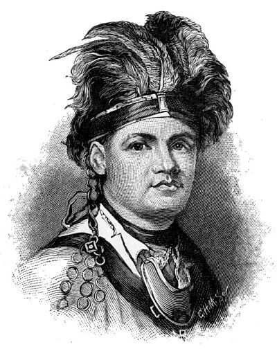 Portrait: JOSEPH BRANT: THAYENDANEGEA