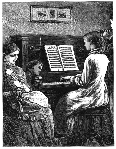 family around a piano