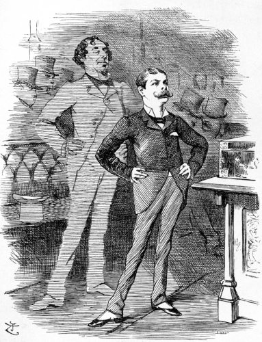 Reproduced by permission of the proprietors of ‘Punch.‘

THE GRAND YOUNG MAN.

Shade of ‘Dizzy,‘ loquitor:

You stand—at your age—where I stood after years
Of waiting on Fortune and working on fools.
Not forty! Unwearied by failures or fears.
To him who can use them are ever the tools,
But there’s an advantage you’ll scarce understand
In having the tools ready shaped to your hand.

Punch, August 7, 1886.