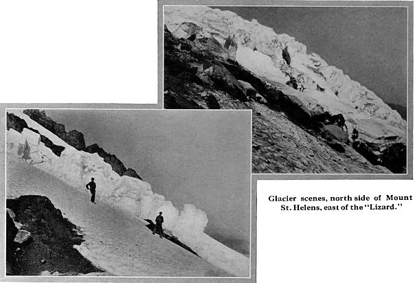 Glacier scenes, north side of Mount
 St. Helens, east of the "Lizard."