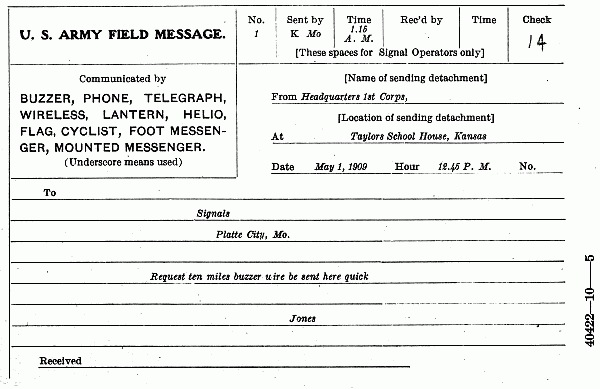 Signalling form to fill out