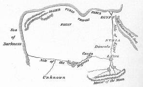 Central Africa according to Edrisi. 1154 a.d.