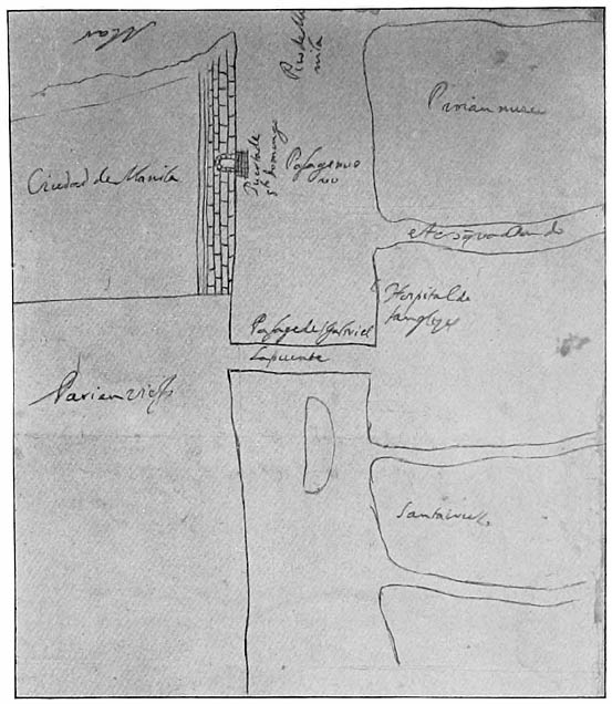 Rough sketch of Manila and its environs, ca. 1641