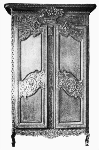 Figure 76. GARDEROBE, PERIOD OF LOUIS XV.