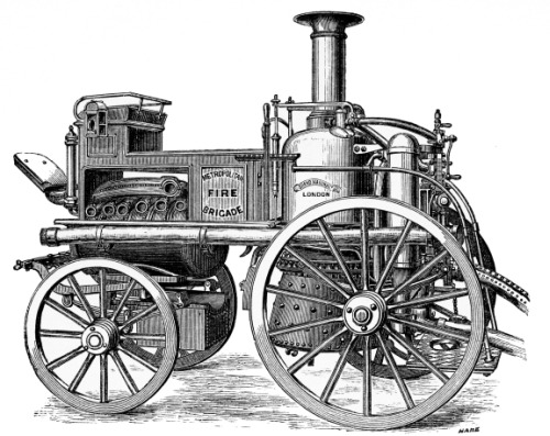 MESSRS. SHAND, MASON AND CO’S STEAM FIRE-ENGINE; AS USED
BY THE METROPOLITAN FIRE BRIGADE.