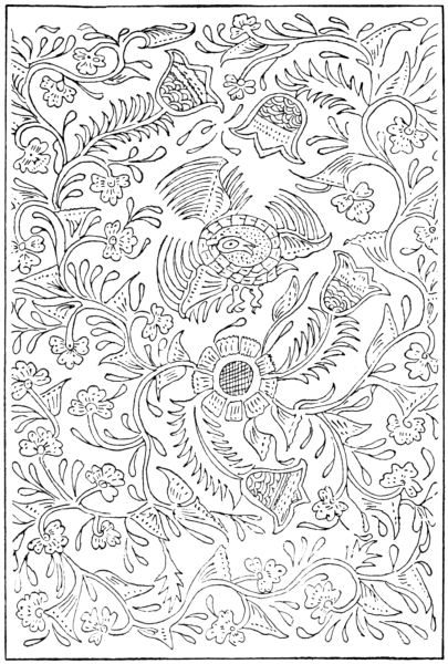 Bird and floral design