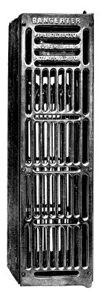 BANGERTER’S FIRE DETECTOR AND FIRE ALARM.

This is the most marvelous little machine that science has ever devised
to watch your house day and night. It is the truest of all Watch Dogs
and will in case of fire make such a loud and noisy alarm that you will
wake up from the deepest of sleeps. It calls when the fire is at its
infancy, in time to save you and your beloved ones. It is a most simple
little apparatus requiring no electricity, no wiring or connections, no
care of any kind; just as reliable after it has been hanging in your
room for twenty years as it was when newly installed.
