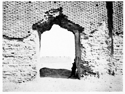 Fig. 140.—SÂMARRÂ, RUINED MOSQUE, SMALL DOOR IN WEST
WALL.