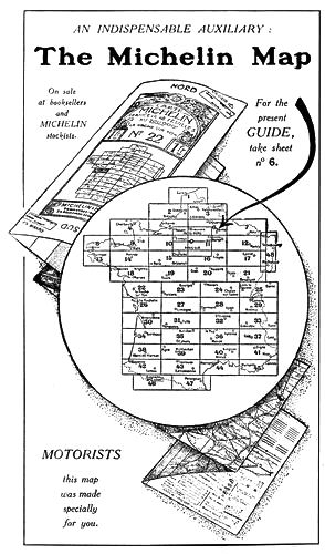 Advert for The Michelin Map. 