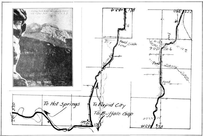 _Harney Peak, 8,200 feet. Beauty Scenes and highest Point in Black Hills, S. D._