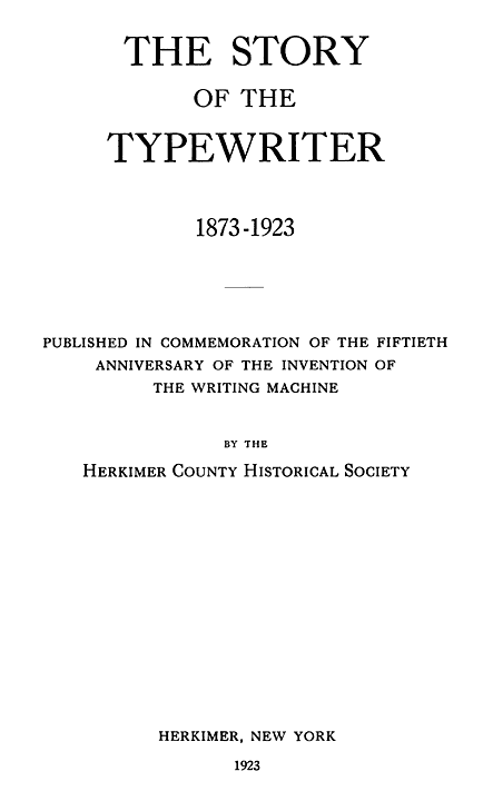 Original Title Page.