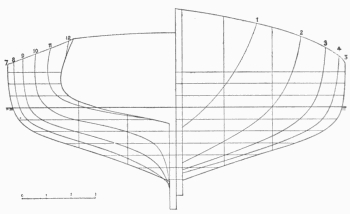 Body-plan of the Spray.