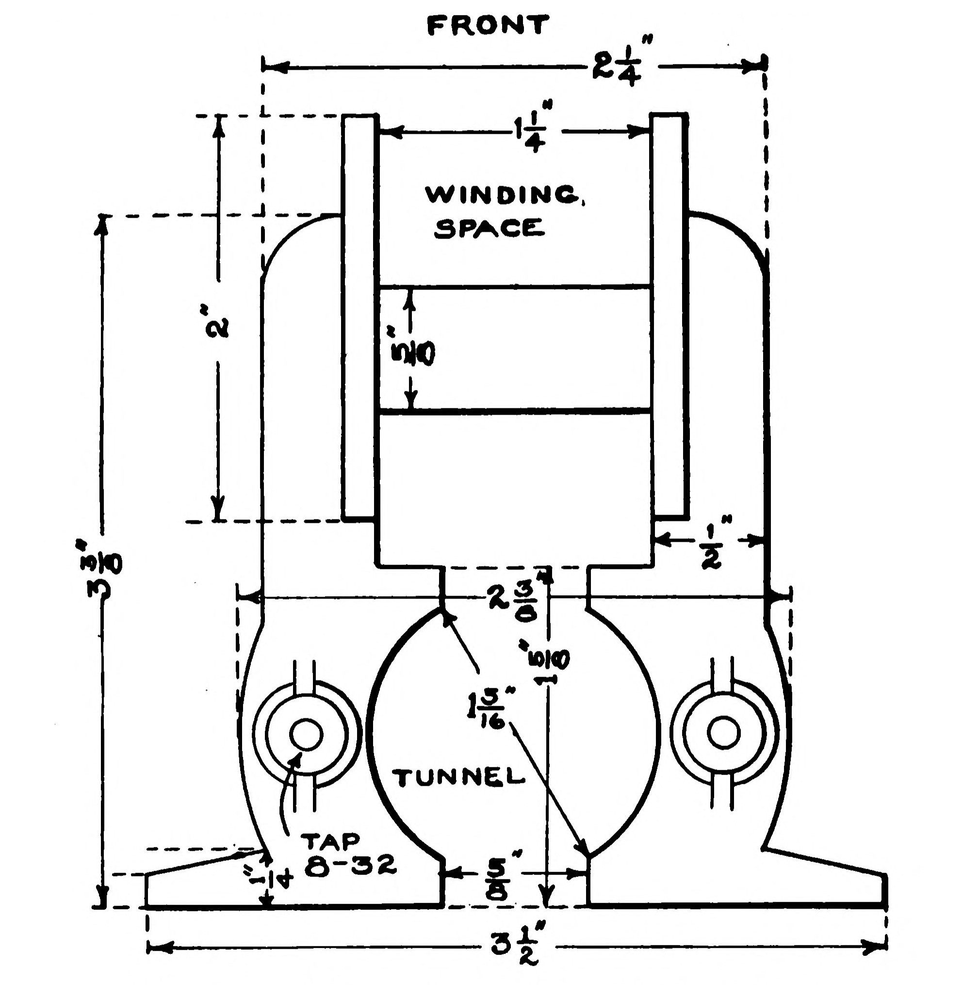 FIG. 123—Front view of the Field Casting.