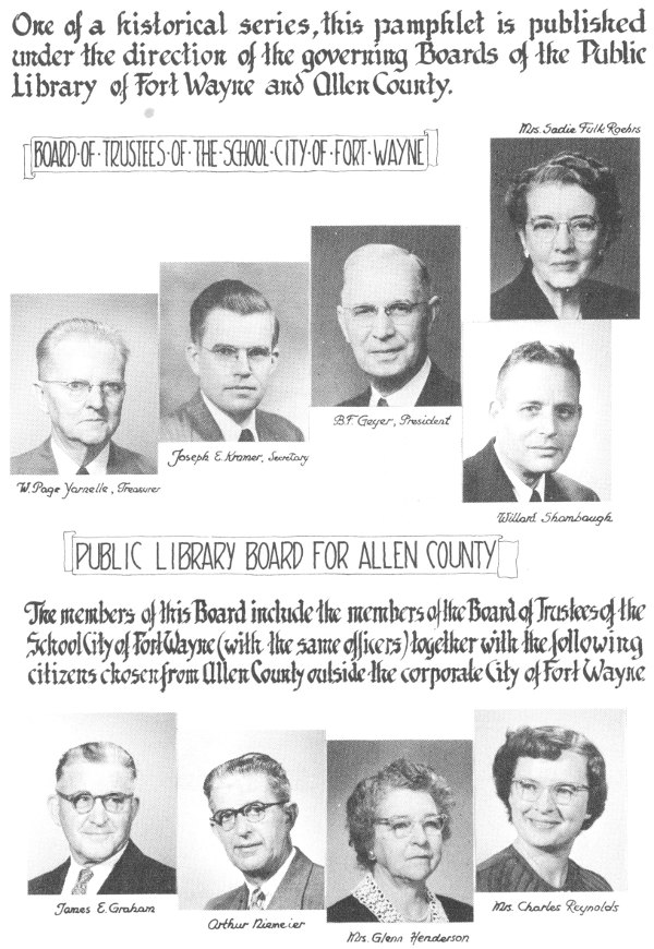 Boards of the Public Library of Fort Wayne and Allen County