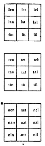 Three cube faces