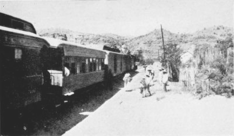 IN THOSE DAYS TRAINS DID NOT VENTURE TO RUN AT NIGHT ACROSS
THE SONORA DESERT