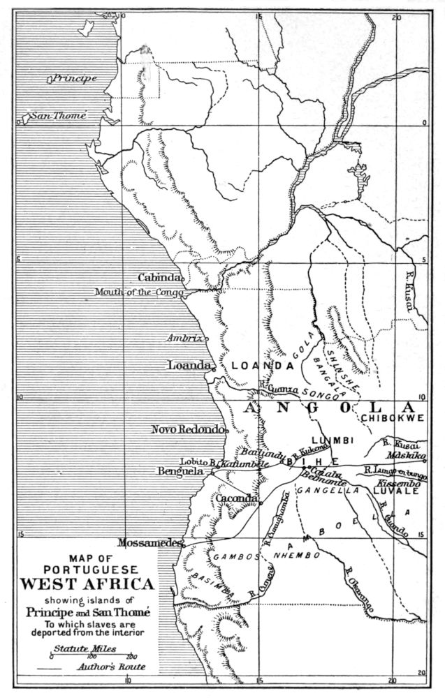 MAP OF PORTUGUESE WEST AFRICA