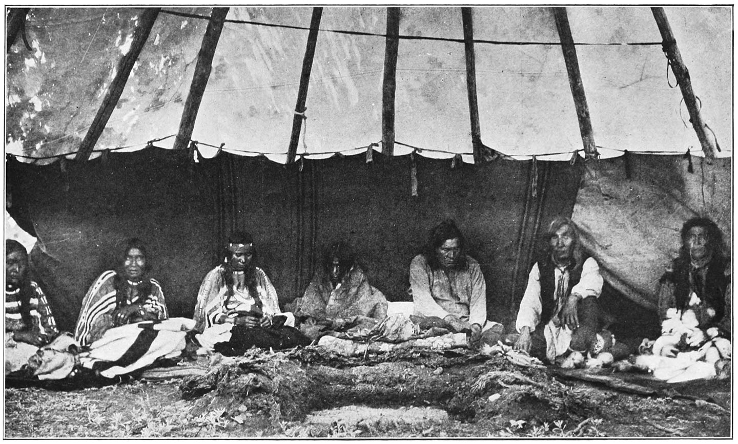 CEREMONY OF THE SUN DANCE INSIDE THE SACRED TEPEE