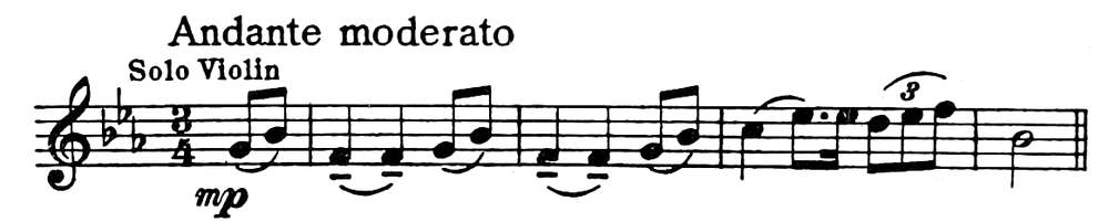 Andante moderato Solo Violin