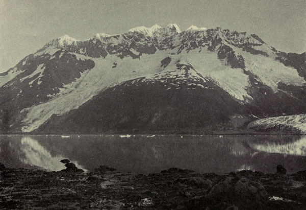 Alpenglow on Summit of
Mt. Muir, Harrison Fiord, Prince William Sound